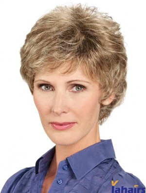 6 inch Short Wavy Brown Stylish Lace Front Wigs