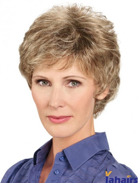 6 inch Short Wavy Brown Stylish Lace Front Wigs