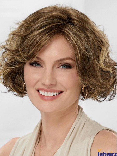 Best Blonde Synthetic Wavy Best Medium Wigs