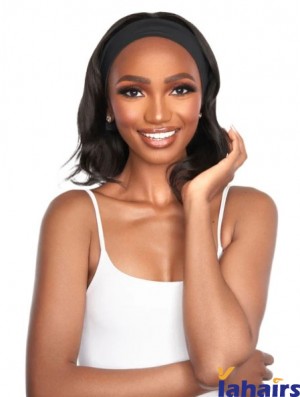 Natural Human Hair Headband Straight Wigs