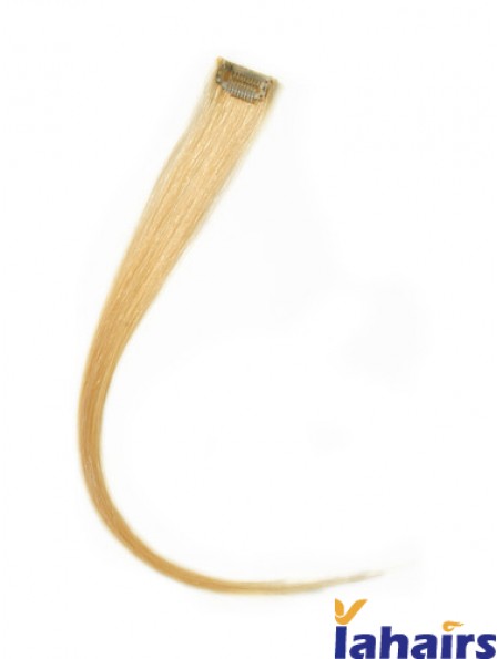 Trendy Blonde Straight Remy Human Hair Clip In Hair Extensions