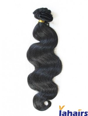 Tape In Hair Extensions With Remy Black Color Wavy Style