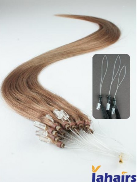 Cheapest Brown Straight Micro Loop Ring Hair Extensions