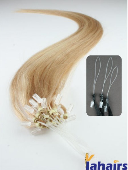 Gorgeous Blonde Straight Micro Loop Ring Hair Extensions