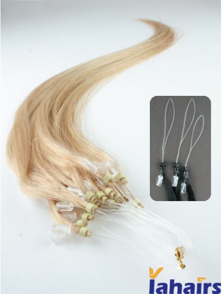 Ideal Blonde Straight Micro Loop Ring Hair Extensions