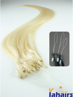 Perfect Blonde Straight Micro Loop Ring Hair Extensions