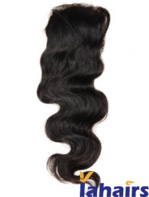 Online Black Long Wavy Lace Closures