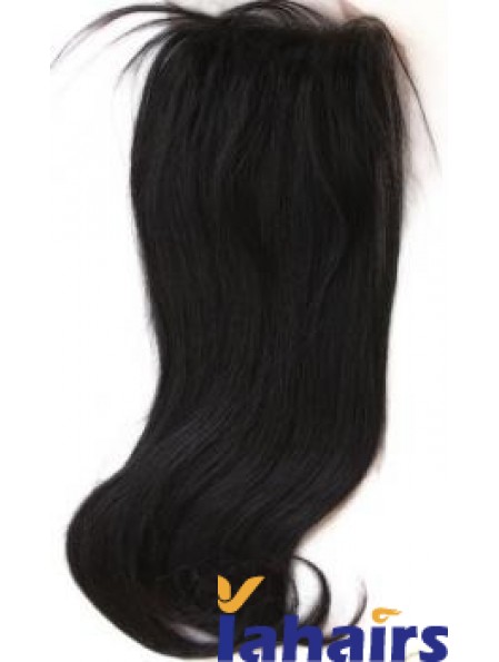 Modern Black Long Straight Lace Closures