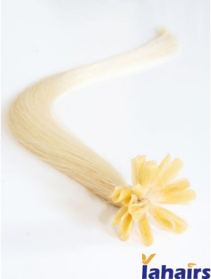 Blonde Straight Gorgeous Nail/U Tip Hair Extensions