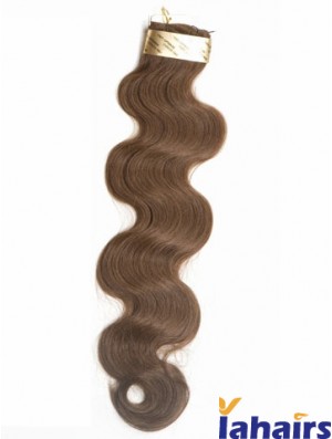 Brown Wavy Stick/I Tip Hair Extensions