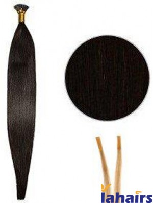 Black Straight Stick/I Tip Hair Extensions