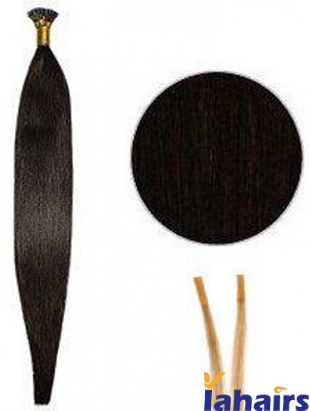 Black Straight Stick/I Tip Hair Extensions