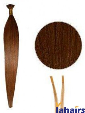 Auburn Straight Stick/I Tip Hair Extensions