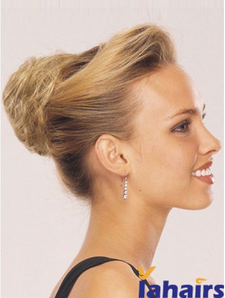 Blonde Red Wraparound Ponytail