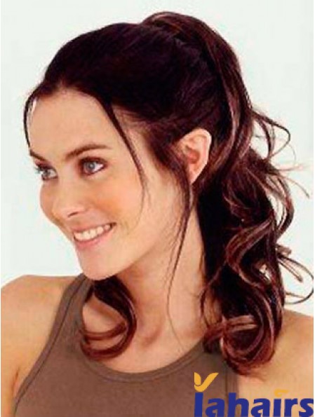 Trendy Wavy Auburn Ponytails