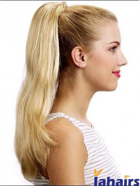 Stylish Straight Blonde Ponytails