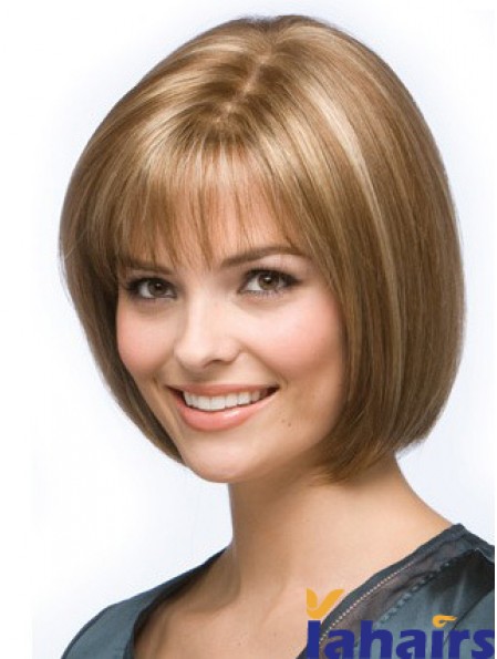 Blonde Short Bob Synthetic Wigs For Women