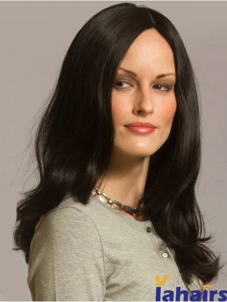 Wavy Wig With Capless Layered Cut Long Length Black Color