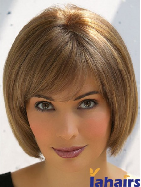 Synthetic Bob Lace Wigs Bobs Cut Short Length With Capless