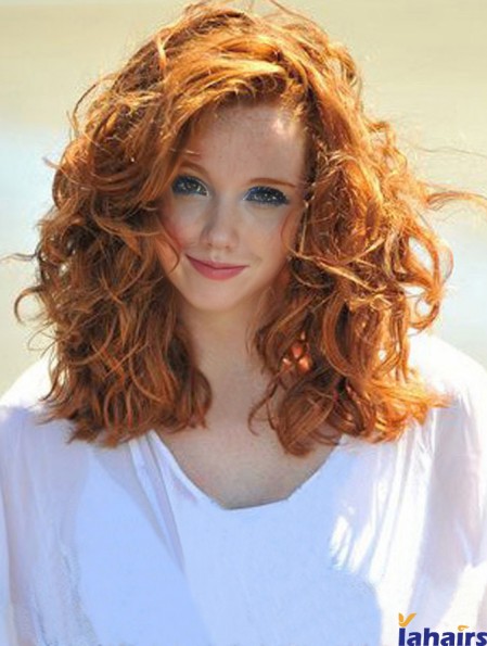 Real Hair  Wig Shoulder Length Cropped Color Wavy Style