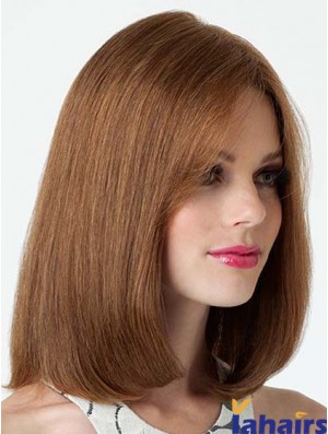 Lace Front Shoulder Length Straight Brown Fashion Bob Wigs