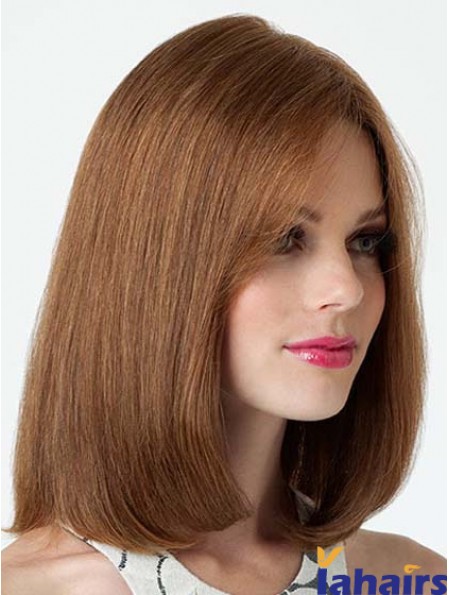 Lace Front Shoulder Length Straight Brown Fashion Bob Wigs