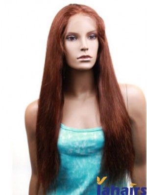 Yaki Straight Human Hair With Monofilament Yaki Style Long Length