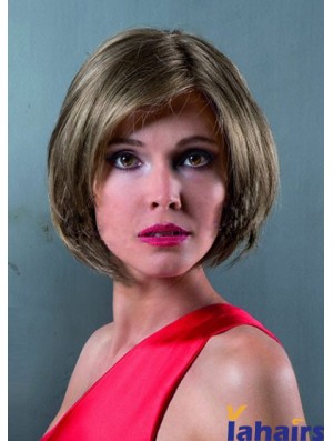 Lace Front Chin Length Straight Brown Discount Bob Wigs