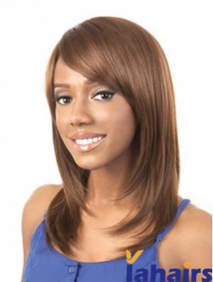 Brown African Woman Wigs Shoulder Length