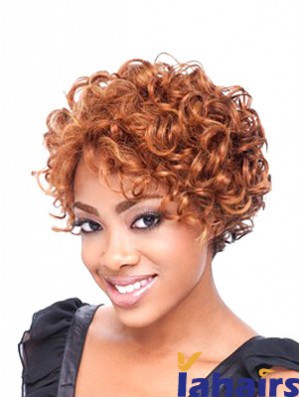 Short Curly African Wig Curly Style Shoulder Length Boycuts Full Lace