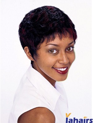 Short Wigs For African American Women Curly Style Auburn Color Bobcuts