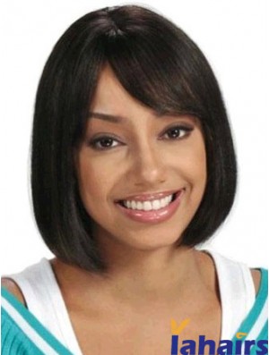 Short Hair Wigs African American Straight Style Chin Length