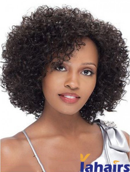 Brazilian Short Lacr Front Black Kinky Curly Lace Front Wigs