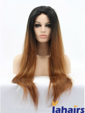 Natural 26 inch Long Straight Wigs For Black Women