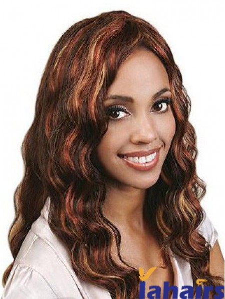 Long Auburn Without Bangs Wavy Best Full Lace Wigs