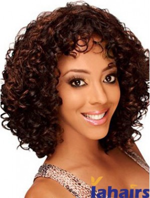 Sleek 12 inch Short Kinky Wigs For Black Women