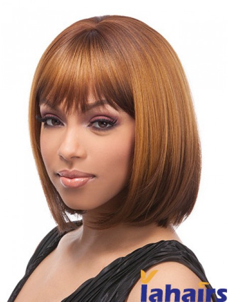 12 inch Brown Lace Front Wigs For Black Women