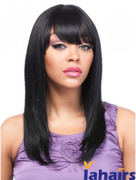 18 inch Black Lace Front Wigs For Black Women