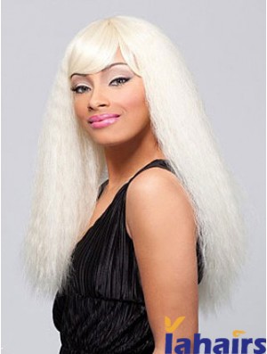 Long Blonde Straight With Bangs Top African American Wigs