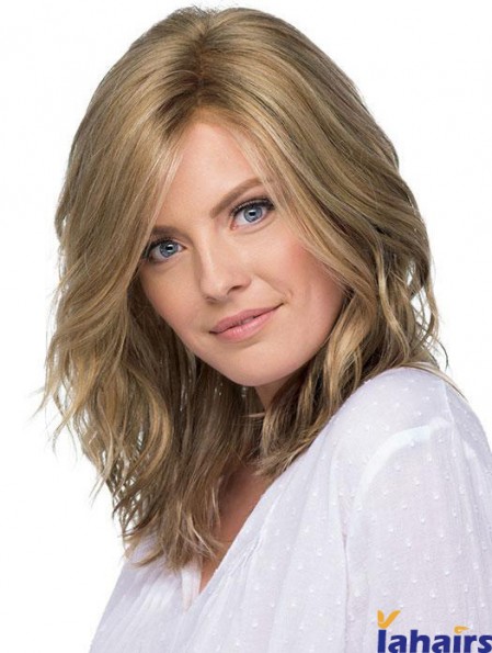 Layered 14 inch Shoulder Length Wavy New Medium Wigs