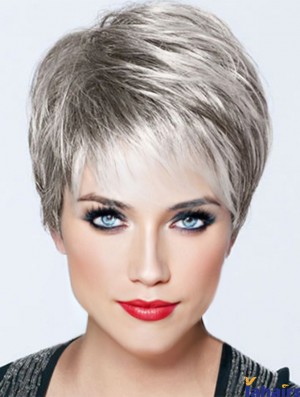 Short Wigs For Lady With Capless Straight Style