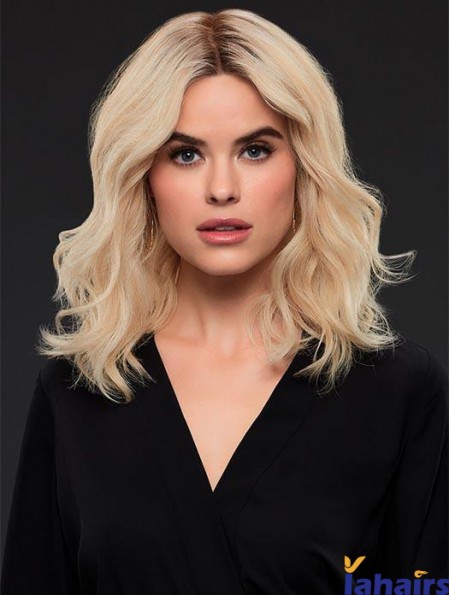 Layered 14 inch Shoulder Length Wavy Style Medium Wigs