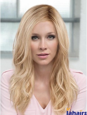 Layered Blonde Wavy 18 inch Long Synthetic Hair Wig