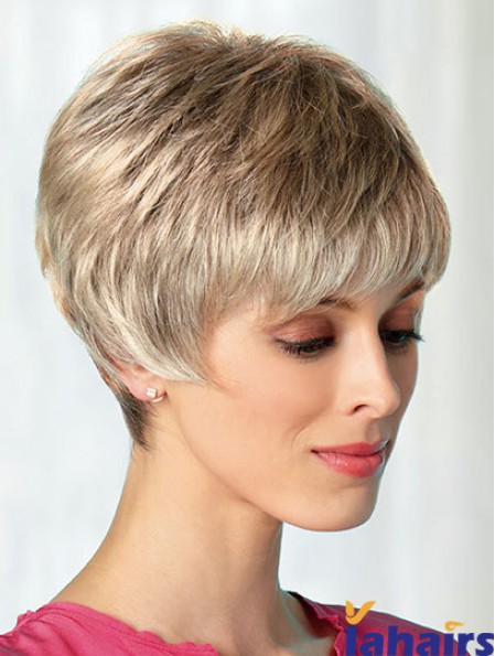 Boycuts Blonde 8 inch Best Short Wigs