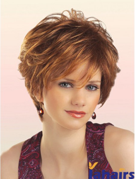 Cheap Synthetic Wigs With Capless Short Length Layered Cut