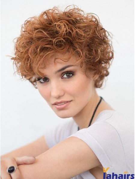 Short Curly Blonde 6 inch Lace Wig