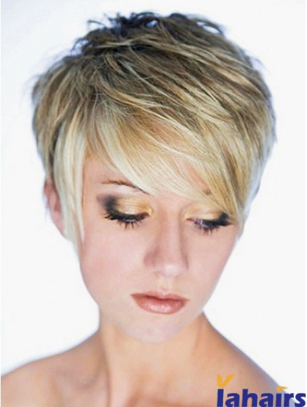 Best Synthetic Wig Boycuts Cropped Length Blonde Color