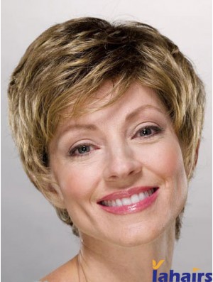 Ladies Wigs Cheap Synthetic With Capless Boycuts Short Length