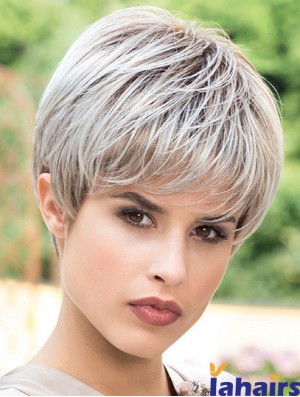 Fashion 6 inch Straight Boycuts Short Wigs