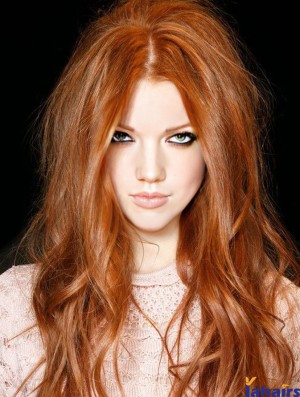 Long Synthetic Lace Reba Mcentire Wigs Cropped Color Wavy Style